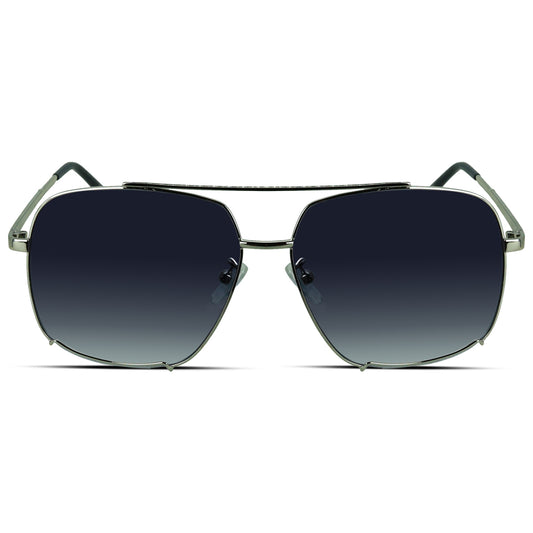 Square Aviator Large Metal Men's Sunglasses