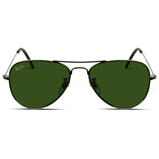 Aviator Silver Small Unisex Sunglasses