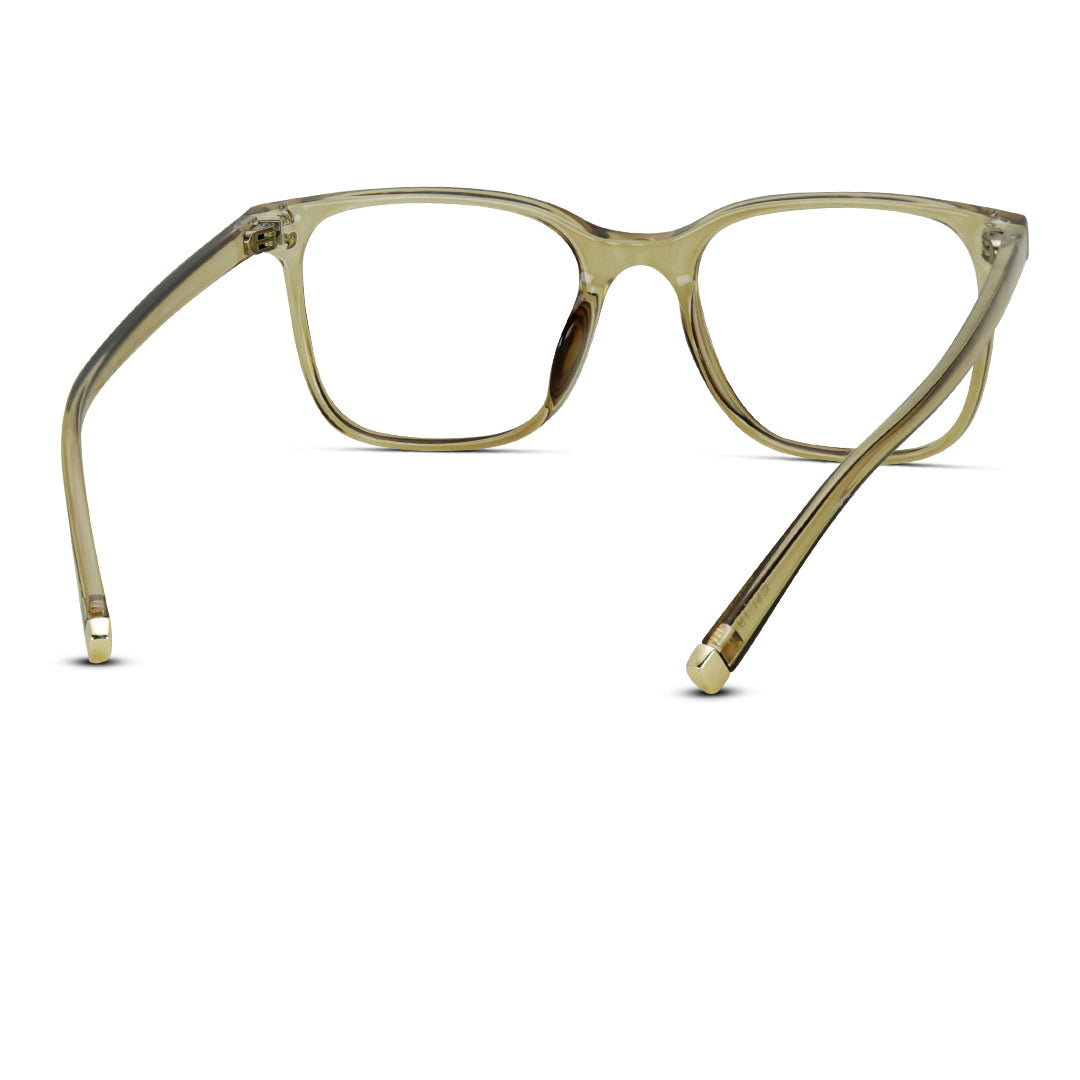 Square Plastic Unisex Eyeglasses