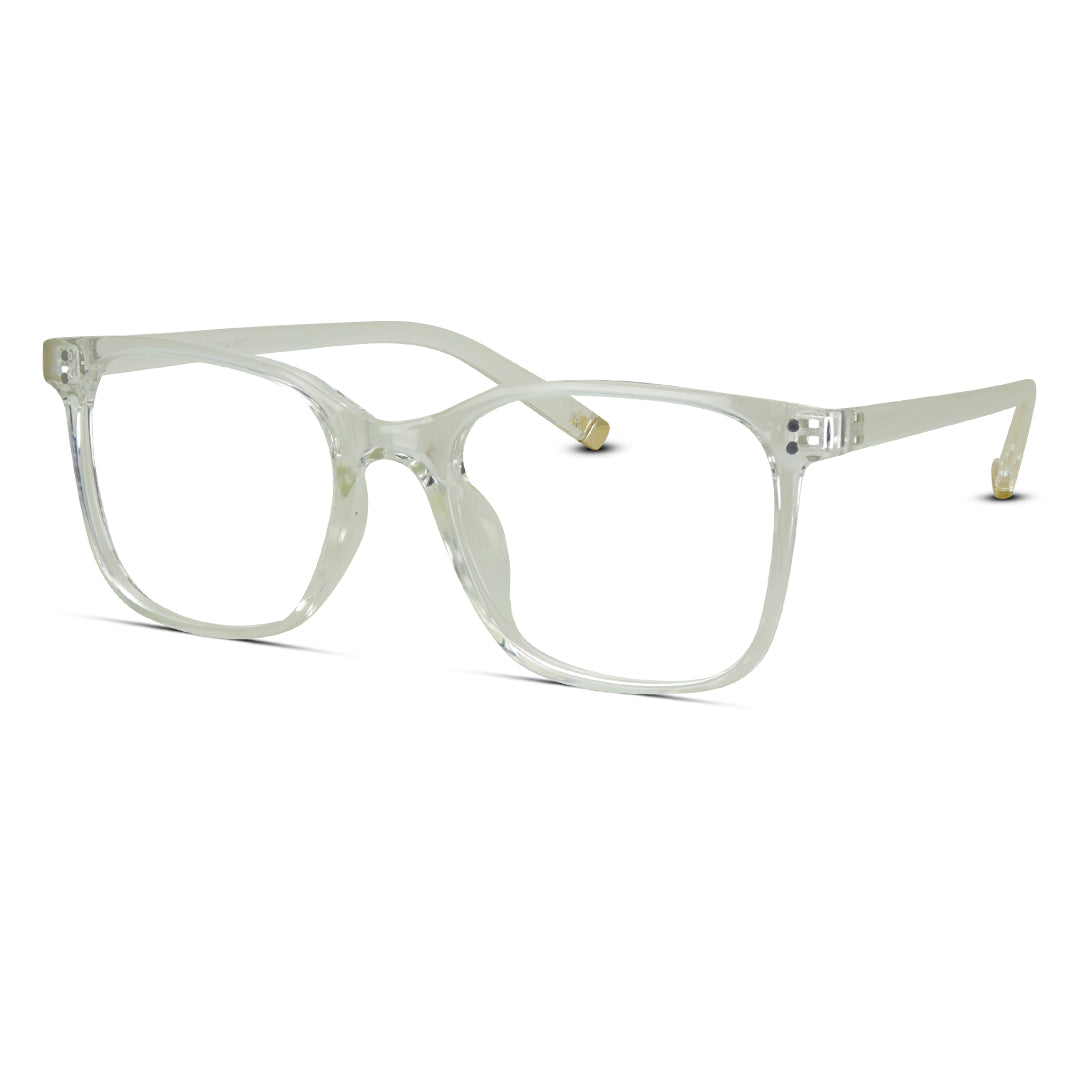 Square Plastic Unisex Eyeglasses