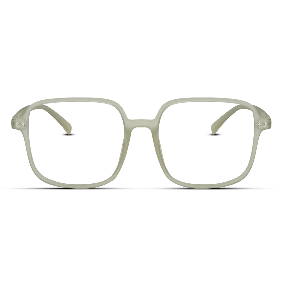 Square Oversized Plastic Lightweight Unisex Eyeglasses